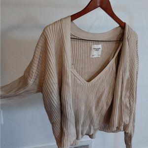 Cardigan and Tank Top Set